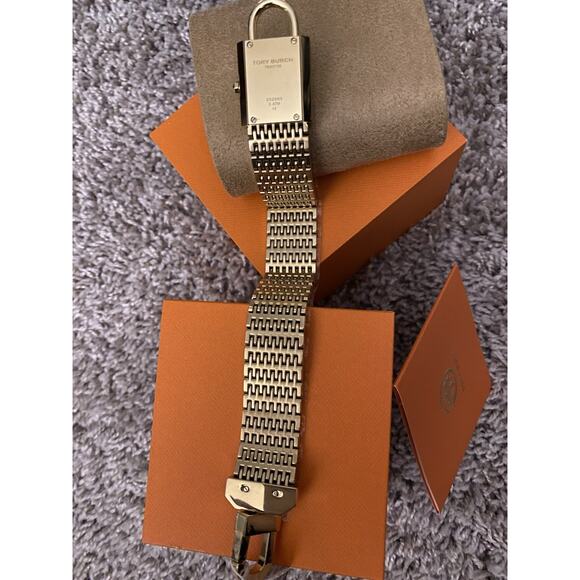 Tory Burch Bracelet Goldstone Watch NIB - Picture 8 of 10